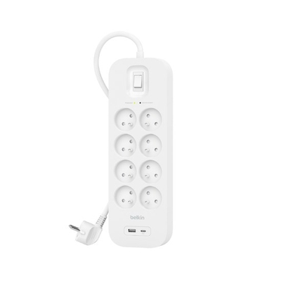 Product Πολύπριζο Belkin SRB003CA2M surge protector White 8 AC outlet(s) 2 m base image