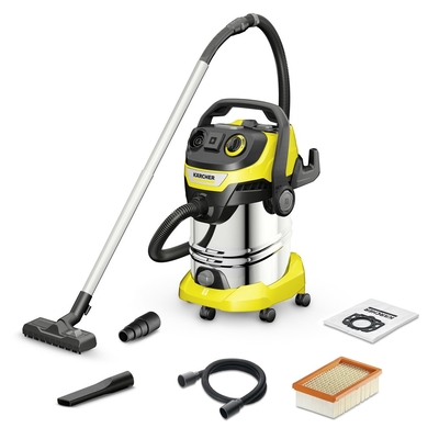 Product Σκούπα Υγρών / Στερεών Karcher WD 6 P S V-30/6/22/T Black, Stainless steel, Yellow 30 L 1300 W base image