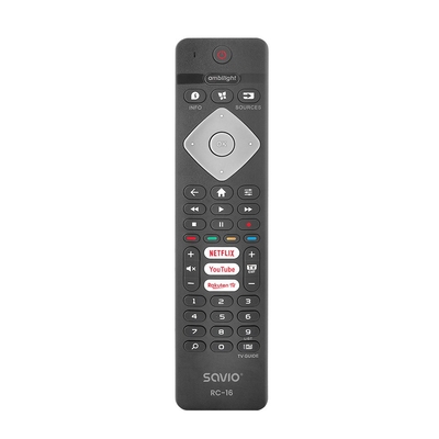 Product Τηλεκοντρόλ Savio universal for Philips TV, Smart TV, RC-16 base image