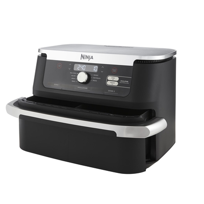 Product Φριτέζα Ninja AF500EU Double 10.4 L Stand-alone 2470 W Hot air Black, Stainless steel base image