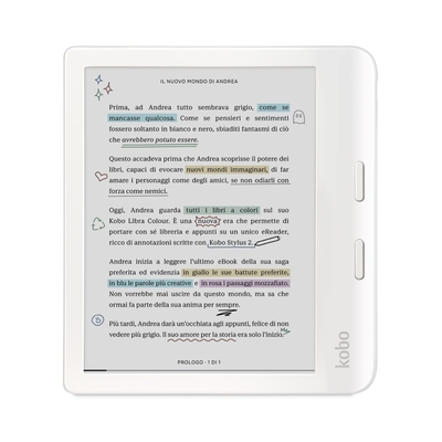 Product Ebook Reader Rakuten Kobo Libra Colour Touchscreen 32GB Wi-Fi White base image