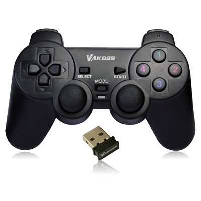 Product Gamepad Vakoss GP-3925BK Black RF Analogue / Digital PC, Playstation 3 base image