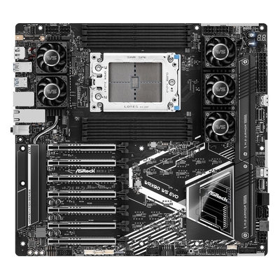 Product Motherboard ASRock WRX90 WS EVO AMD WRX90 Socket sTR5 EEB base image