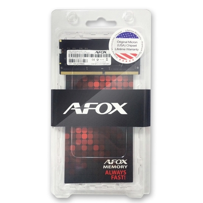 Product Μνήμη RAM Φορητού DDR4 8GB AFOX SO-DIMMDR4 3200MHZ base image