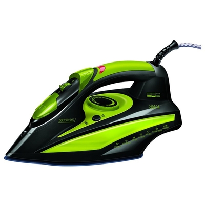 Product Σίδερο Ατμού MPM MZE-04 Dry & Ceramic soleplate 2400 W Black, Green base image