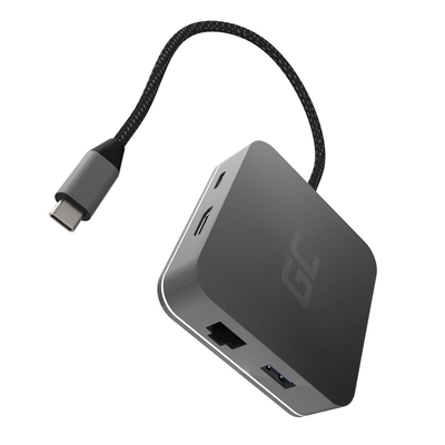 Product Docking Station Green Cell AK61 USB 3.2 Gen 1 (3.1 Gen 1) Type-C Silver base image