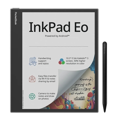 Product Ebook Reader PocketBook InkPad Eo 10.3” E-Ink Kaleido 3 64GB WI-FI Mist Gray base image