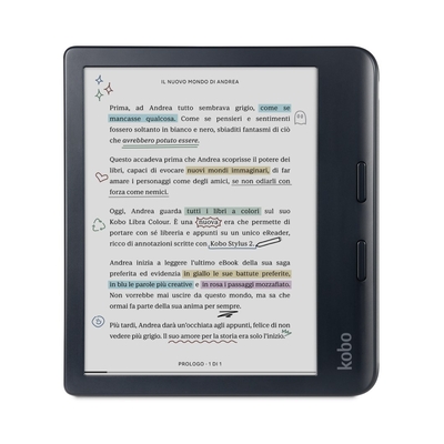 Product Ebook Reader Rakuten Kobo Libra Colour Touchscreen 32GB Wi-Fi Black base image