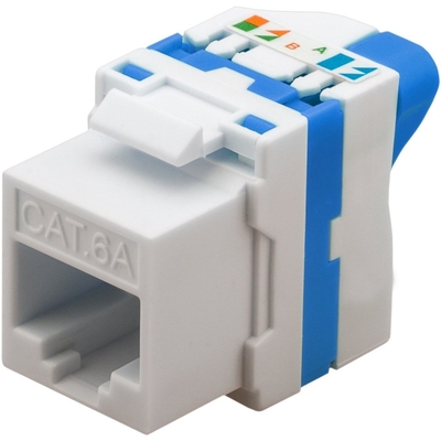 Product Keystone Techly CAT 6a RJ45 Jack UTP unshielded Tooless IWP-MD C6A/UROTT base image