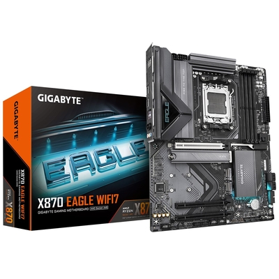 Product Motherboard Gigabyte X870 EAGLE WIFI7 - AMD Ryzen 9000 CPUs, 14+2+2 phases VRM, up to 8000MHz DDR5 (OC) base image