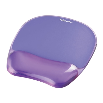 Product Mousepad Fellowes CRYSTAL & Wrist Pad gel purple base image