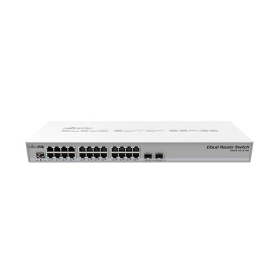 Product Network Switch Mikrotik CRS326-24G-2S+RM Managed L2 Gigabit (10/100/1000) Grey base image