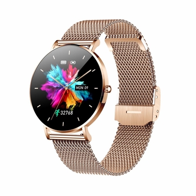 Product Smartwatch Manta Alexa women's gold + pink strap base image