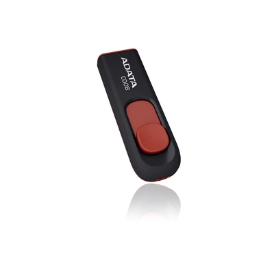 Product USB Flash 32GB Adata C008 Type-A 2.0 Black, Red base image