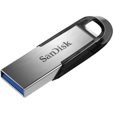 Product USB Flash 32GB SanDisk Ultra Flair Type-A 3.2 Gen 1 (3.1 Gen 1) Black, Stainless steel base image