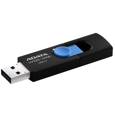 Product USB Flash 64GB Adata UV320 Type-A 3.2 Gen 1 (3.1 Gen 1) Black, Blue base image