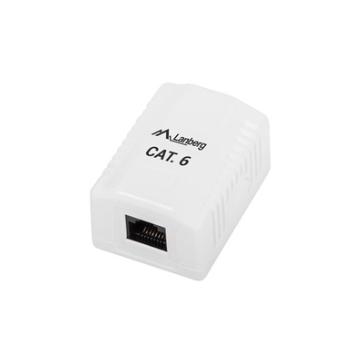 Product Αξεσουάρ Δικτύου Lanberg SURFACE MOUNTING SOCKET CAT.6 1XRJ45 White base image