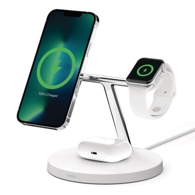 Product Ασύρματος Φορτιστής Belkin WIZ017vfWH White AC Fast charging Indoor base image
