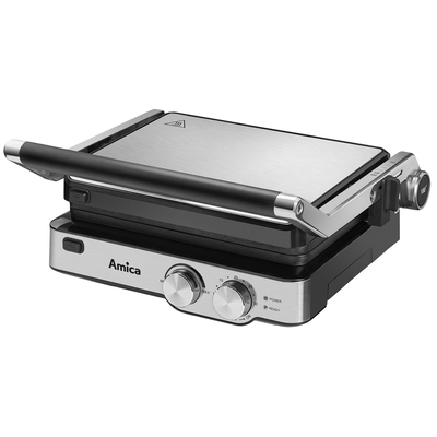 Product Γκριλιέρα Amica GK4011 outdoor Tabletop Electric Black, Stainless steel 2000 W base image