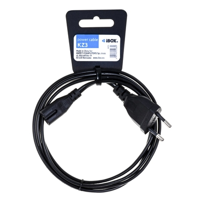 Product Καλώδιο Τροφοδοσίας iBox KZ3 Black 1.5 m CEE7/4 IEC 320 base image