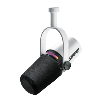 Product Μικρόφωνο Shure MV7+-W - lectern/vocal with XLR/Type-C connector, White base image