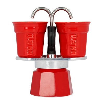 Product Μπρίκι Espresso Bialetti Mini Express coffee machine red 2tz + 2 cups base image