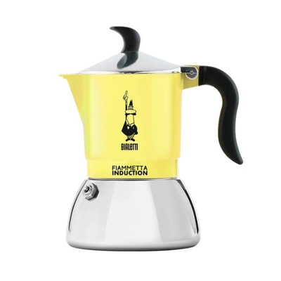 Product Μπρίκι Espresso Bialetti Primavera Fiammetta Induction yellow 2TZ cafe 100 ml base image