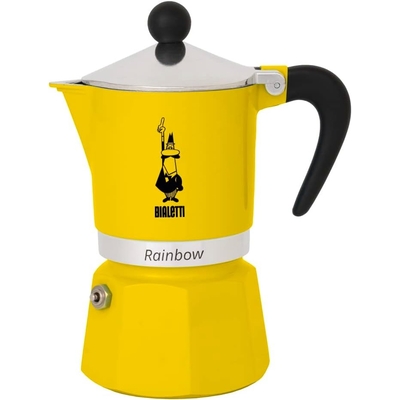 Product Μπρίκι Espresso Bialetti RAINBOW 6TZ 300 ml Yellow base image