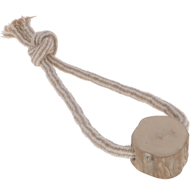 Product Παιχνίδι Σκύλου Kerbl Dog Tug, Jute and Cotton Loop, Coffee Wood - Natural Toy - 27 cm base image