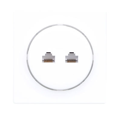 Product Πρίζα Δικτύου Fibaro Walli N socket-outlet 2 x RJ-45 White base image