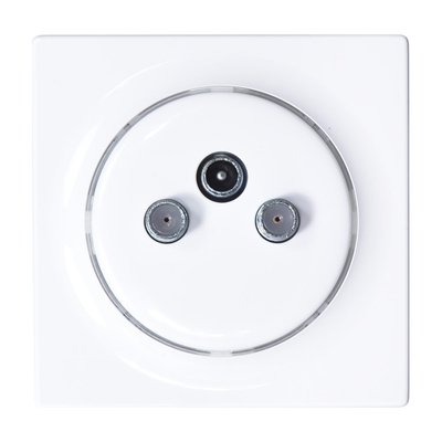 Product Πρίζα Κεραίας Fibaro Walli N socket-outlet R/TV+SAT White base image