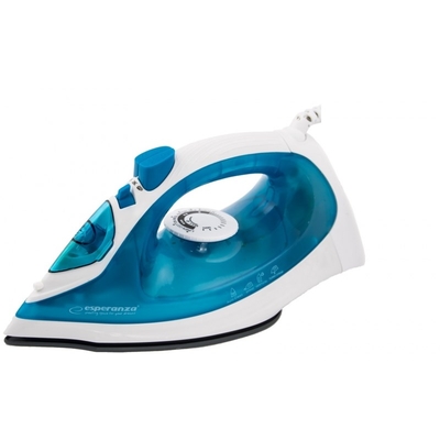 Product Σίδερο Ατμού Esperanza EHI002 iron Ceramic soleplate Blue,White 2200 W base image