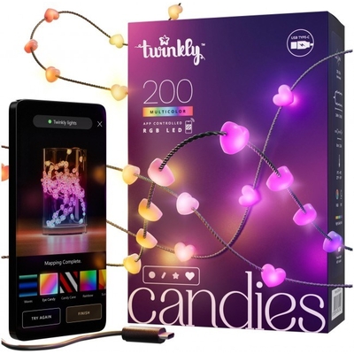 Product Χριστουγεννιάτικα Λαμπάκια Twinkly Candies LED TWKH200RGB-G 6 m 200 lights base image