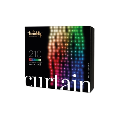 Product Χριστουγεννιάτικα Λαμπάκια Twinkly Curtain 210 (TWW210SPP-TEU) Intelligent LED 210 LED RGB+W 2,1 m base image