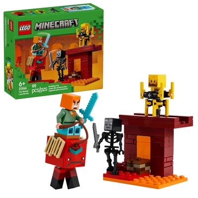 Product Lego Minecraft 21266 The Nether Lava Battle base image