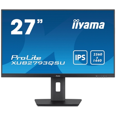 Product Monitor 27" Iiyama XUB2793QSU-B7 2560 x 1140 pixels Wide Quad HD LED Black base image