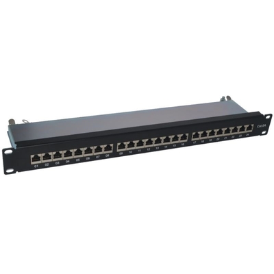 Product Patch Panel Alantec PK040 STP cat.6A 24 ports LSA 1U 19" base image