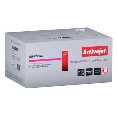 Product Toner Συμβατό Activejet ATL-80MNX (Lexmark 80C2HME, Supreme| 3000 pages| magenta) base image