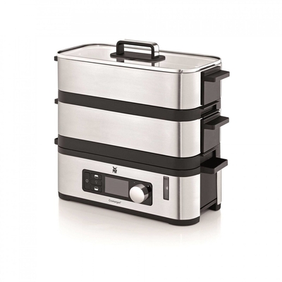 Product Ατμομάγειρας WMF KITCHENminis 0415090011 2 basket(s) Countertop 900W Black, Stainless base image