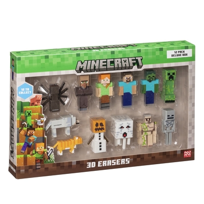Product Γόμες P.M.I. Minecraft 3D Erasers - 12 Pack Deluxe Box base image