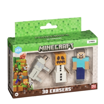 Product Γόμες P.M.I. Minecraft 3D Erasers - 3 Pack Ver.B base image