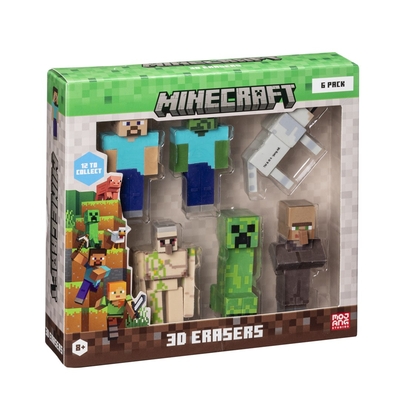 Product Γόμες P.M.I. Minecraft 3D Erasers - 6 Pack Deluxe Box Ver.A base image