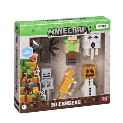 Product Γόμες P.M.I. Minecraft 3D Erasers - 6 Pack Deluxe Box Ver.B base image