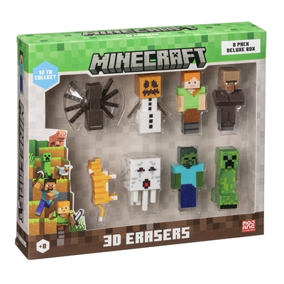Product Γόμες P.M.I. Minecraft 3D Erasers - 8 Pack Deluxe Box Ver.B base image