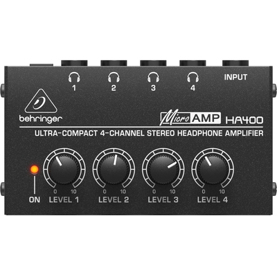 Product Ενισχυτής Ακουστικών Behringer HA400 - ultra-Compact 4-Channel Stereo base image