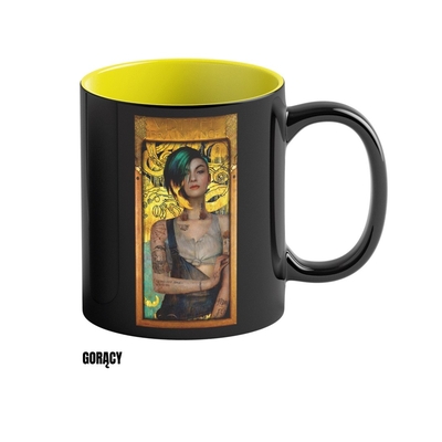 Product Κούπα Κεραμική Cenega Heat Reveal Cyberpunk 2077 Game Art Chronicles - Judy & Gustav Klimt 450 ml Black, Yellow base image
