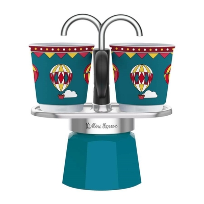 Product Μπρίκι Espresso Bialetti Mini Express Winter Wonderland 2TZ with two 90ml cups Multicolour base image