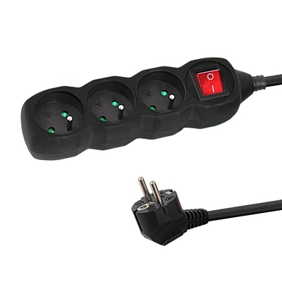 Product Πολύπριζο Esperanza ELK211K Power strip 3GN/3M Black base image
