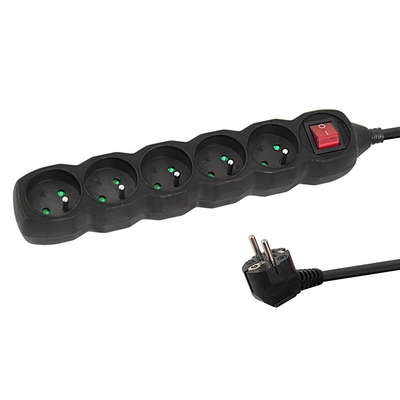 Product Πολύπριζο Esperanza ELK215K Power strip 5GN/3M Black base image