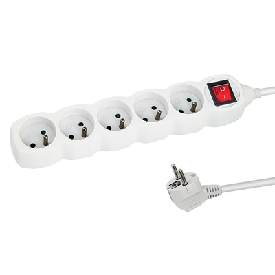 Product Πολύπριζο Esperanza ELK215W Power strip 5GN/3M White base image